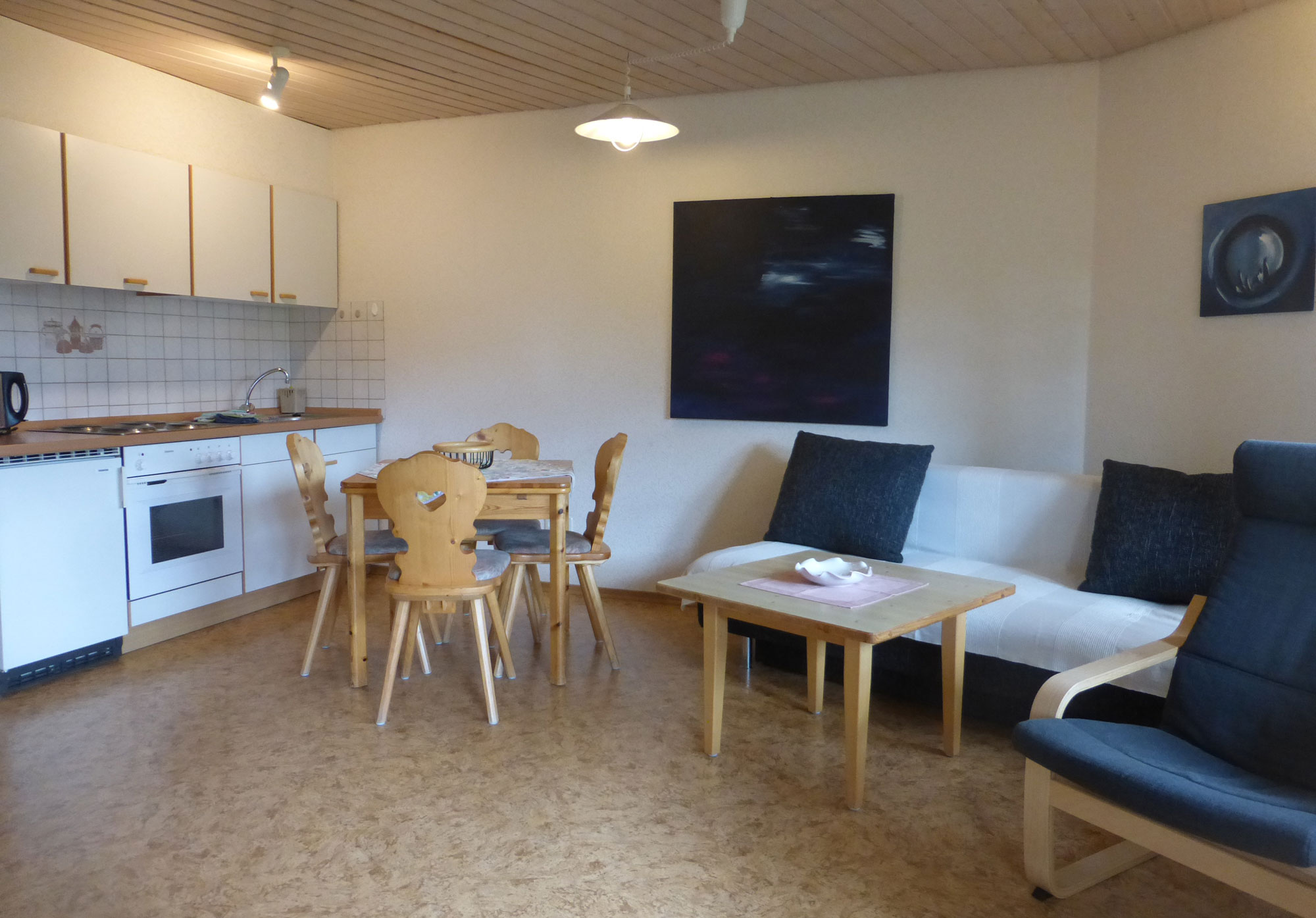 Küche und Wohnraum_ Wohnung Nummer9